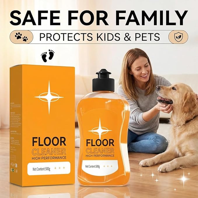 Floor Cleaner for Mopping, 17 fl oz Multi-Surface Floor Cleaning Solution, Streak-Free & Quick Dry Formula for Hardwood, Tile, Laminate & Vinyl Floors (1 PACK)