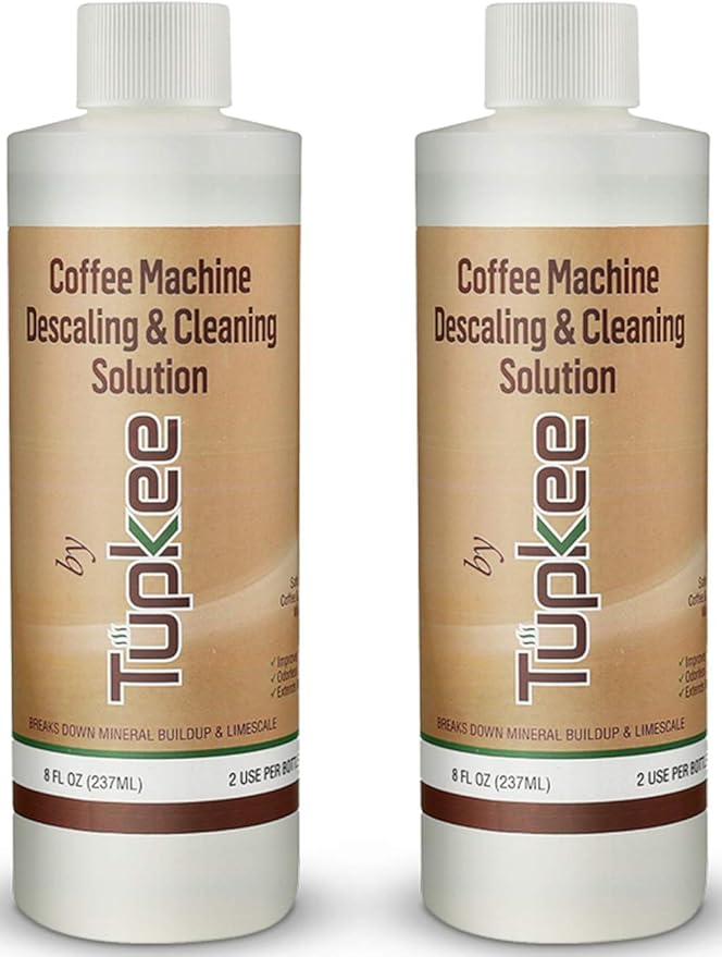 Descaler (2 Pack, 2 Uses Per Bottle) - Made in the USA - Universal Descaling Solution for Keurig, Nespresso, Delonghi and All Single Use Coffee and Espresso Machines