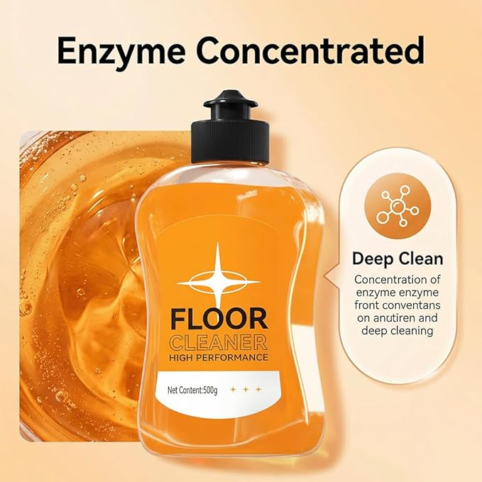 Floor Cleaner for Mopping, 17 fl oz Multi-Surface Floor Cleaning Solution, Streak-Free & Quick Dry Formula for Hardwood, Tile, Laminate & Vinyl Floors (1 PACK)