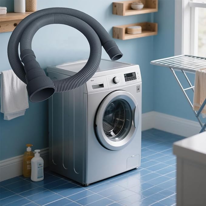 Washing Machine Drain Hose, Universal Flexible Drain Hose Extension Kit for LG/GE/Samsung Washer, Dishwasher, With 1 Extension Adapter,4 Clamps,1 U-Bend Holder (3.2feet)