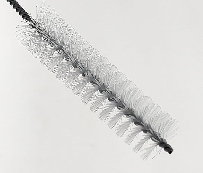 3 Piece Set of 16-Inch Tube Cleaning Brushes Copper, Stainless, Nylon for Various Surface Use (.5-Inch Diameter)