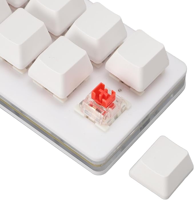 12 Key USB Mini Keyboard with Programmable Macros,USB Type C Wired Programmable RGB Custom One Handed Gaming Keyboard Mechanical Red Switch Gaming Keyboard OSU Keypad for PC