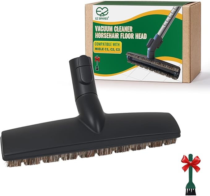 EZ SPARES Replacement of SBB Parquet Anti-Collision Smooth Floor Brush with Horsehair for Miele Vacuum Cleaner 35mm 1 3/8"