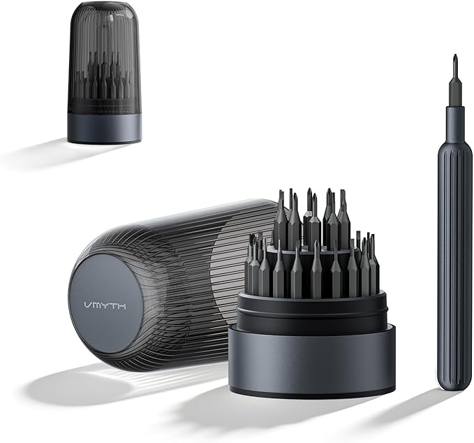 31 in 1 Mini Precision Screwdriver Set, Magnetic Small Tool Kit for Phone,Laptop,PS5, Switch,Glasses,Watch,screwdriver set (gray)