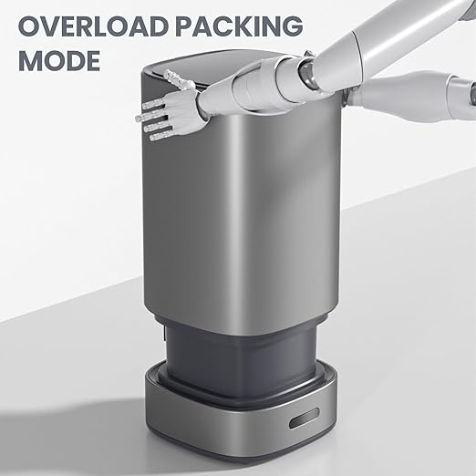 ELPHECO Self-Bagging Automatic Trash Can Stainless Steel 4 Gallon Sensor Trash Bin, Self-Sealing Dustbin, 15 Liter Garbage Can, Large Touchless Metal Trash Can for Home, Hotel, Office, Silver