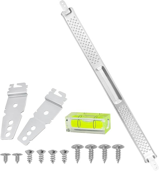 W10426979 24'' Dishwasher Mounting Bracket Kit with Column Level Fit for Whirlpool KitchenAid Maytag 24 Inch Dishwashers for Granite & Quartz Countertops Replaces AH3632890 EA3632890 PS3632890