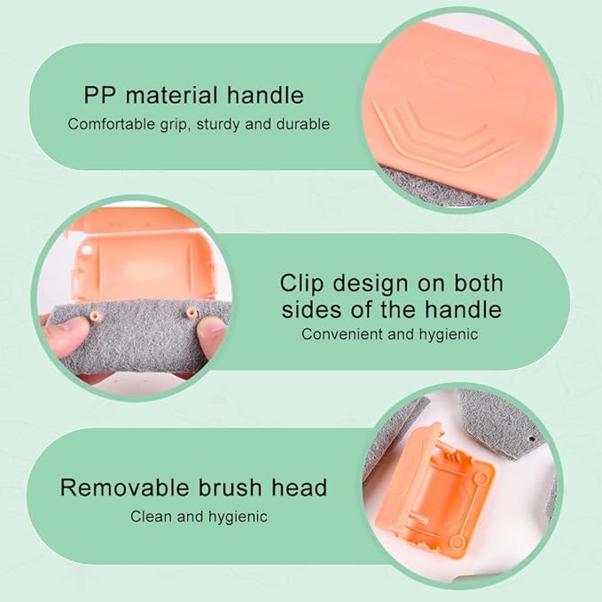 Magic Window Track Cleaner, 2026 New Window Groove Cleaning Brush Tools Set, Sliding Door Track Cleaner Hand-held Window Track Cleaner Brushes Tools for Window lides Gaps Tile Lines Shutter (9PCS)