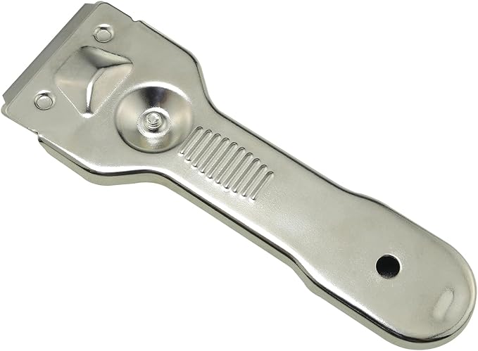 All Metal Heavy Duty Scraper Tool (5 blades) for Removing Stains and Cleaning Stovetops Countertops Appliances and Glass Debris