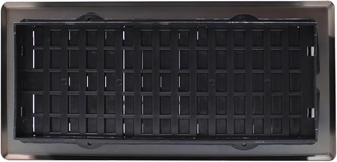 Decor Grates (4-Pack) AJH410-RB Oriental Floor Register, 4x10 Inches, Rubbed Bronze Finish