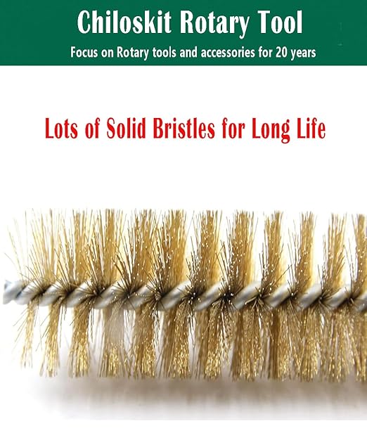 6pcs Brass Tube Pipe Cleaners Brush Set , Multi-Functional Bottle Brushes Long Brass Cleaning Wire Brushes for Cleaning Rust Set for Drill/Hand Descaling Rust Removal , 0.3"-1"