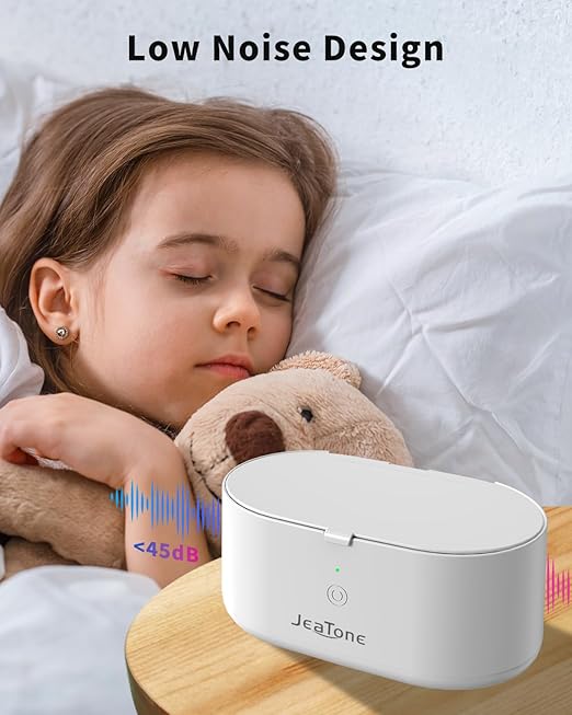 Ultrasonic Jewelry Cleaner Machine, JeaTone 20oz 46KHz Professional Ring Cleaner with 304 Stainless Steel Tank for All Jewelry, Eyeglasses, Watch Strap, Retainer, Dentures White