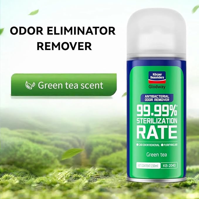 Glodway Air Refresher,Odor Eliminator Remover Spray,Odor Remover,Green Tea Long-Lasting Scent For Home,Couch,Mattress,Furniture, bathroom,Fabrics & Trash,6 Ounce,4 pack