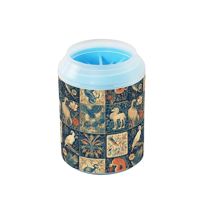 Dog Paw Cleaner Cups for Dogs Pets Foot Washer Paw Scrubber for Medium Small Cats Dogs Cleaning Cup Multicoloured Animals