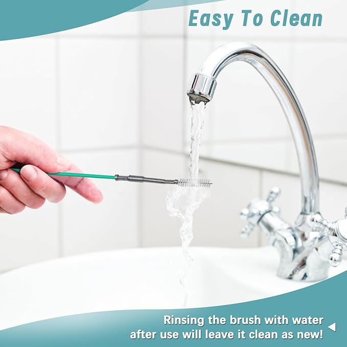 4Pcs Auto Sunroof Drain Cleaning Tools, 118/59 Inch Flexible Brush Long Pipe Cleaners, Tube Cleaning Brush Slim Dredging Tool for Car, Refrigerator, Sewer and Other Holes