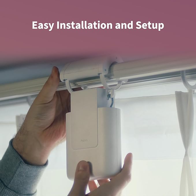 [Upgraded Version] Aqara Smart Curtain Motor E1 (Rod Version, 1 Pack), Requires AQARA Zigbee 3.0 HUB, Not Support Hubs from Other Brands, Support HomeKit, Alexa and IFTTT