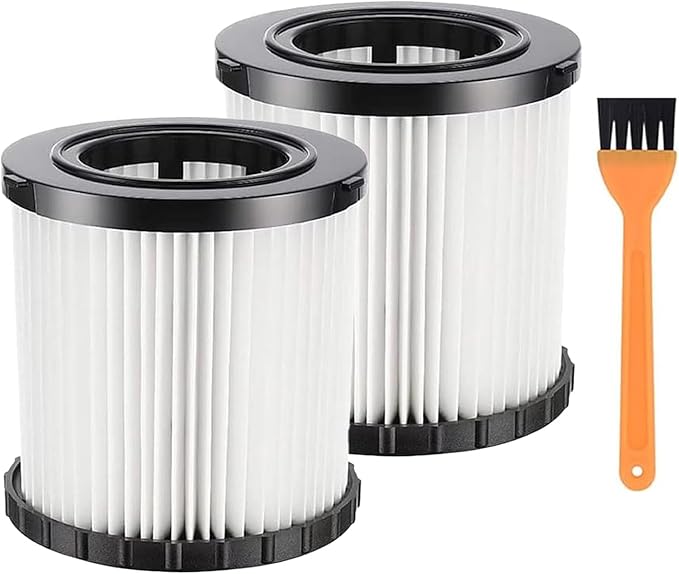 2 PCS DCV5801H Vacuum Hepa Replacement Filter for DeWalt DCV580 (Cordless) DCV581H DCV5801H Wet/Dry Vacuum, Washable and Reusable