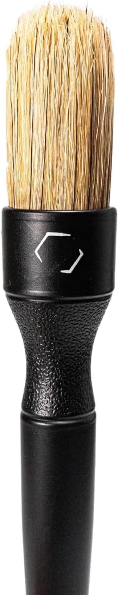 Blackline Car Care Boar Hair Detailing Brushes - Luxury Car Detailing Brush Set for Interior and Exterior - Best Auto Detailing Brushes - Premium Hair Car Detailer Brushes (Boars Hair Bristles)