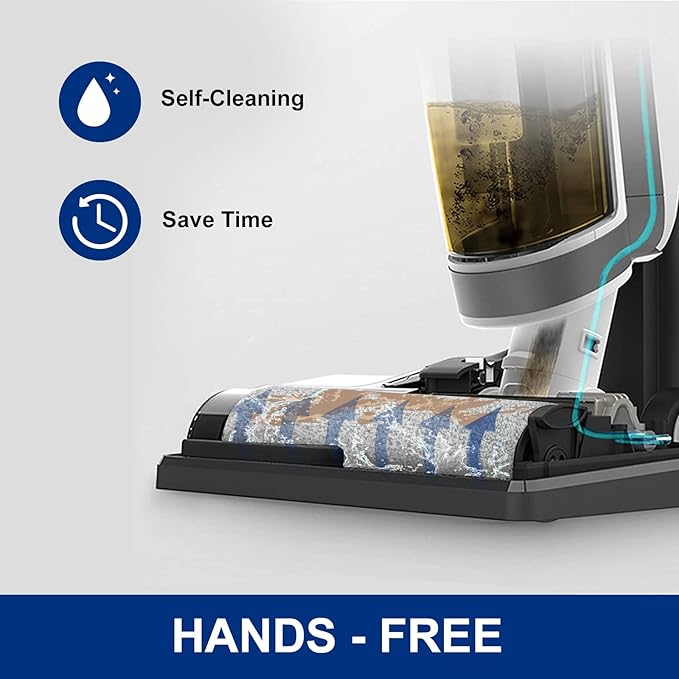Ifloor3 Roller Brush Replacement for Tineco iFloor 3 and Floor One S3 Cordless Wet Dry Vacuum Cleaner, 2 Brush Roller, 2 HEPA Filters