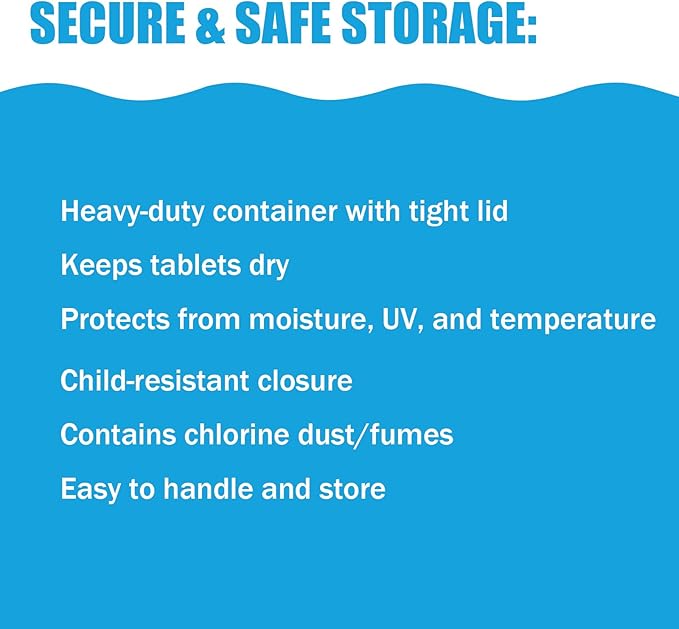 Chlorine Tablets 3 inch 25 Pounds, TABIT Swimming Pool Long Lasting Chlorinating Tablets, Slow Dissolving, Tri-Chlor for Swim Pool, Hot Tubs, Spa