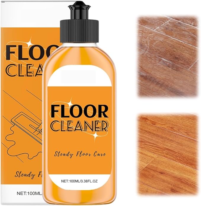 Hardwood Floor Cleaner, 2026 New Household Hardwood FloorCleaner for Mopping Home, Bathroom, Kitchen,Wood Floor Cleaners for Mopping Wood, Tile, Marble (1PCB)