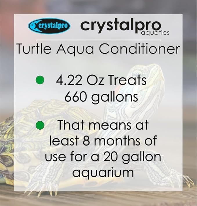 Turtle & Amphibian Water Conditioner 4.22 Oz - Treats 660 Gallons, Neutralizes Chlorine and Ammonia - Makes Tap Water Safe for Amphibian and Reptile Aquariums/Terrariums