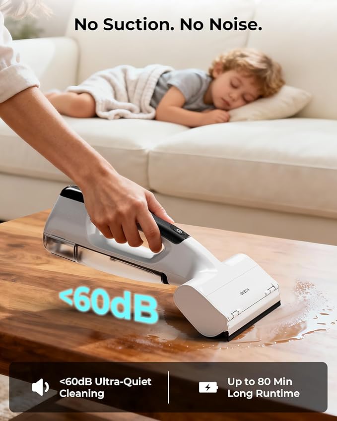 Hizero H100 Handheld Multi-Surface Cleaner for Tables, Desks, Countertops,Glass and Mirrors – Cordless Hard Surface Cleaning Tool That Leaves Surfaces Streak-Free and Dry, No Rags Needed