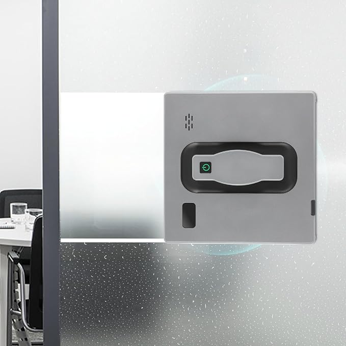 Ultra-Thin Window Cleaning Robot with Auto Spray and App Control for High-Rise Home Office Glass