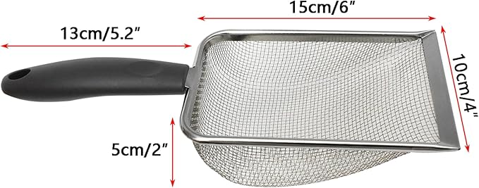 GKYZBB Cat Litter Scoop,Stainless Steel Metal Cat Litter Scoop,Easy to Clean,Suitable for Cleaning cat Litter,Beach Shovel