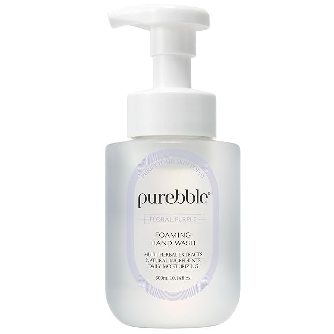 Floral Purple Foaming Hand Wash with Hyaluronic Acid, Floral Scent | Hydrating | Kitchen and Bathroom |Botanical Ingredients | Cruelty Free Sulfate Free | 10.14 fl oz