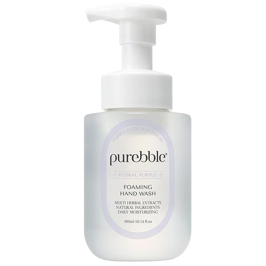 Floral Purple Foaming Hand Wash with Hyaluronic Acid, Floral Scent | Hydrating | Kitchen and Bathroom |Botanical Ingredients | Cruelty Free Sulfate Free | 10.14 fl oz