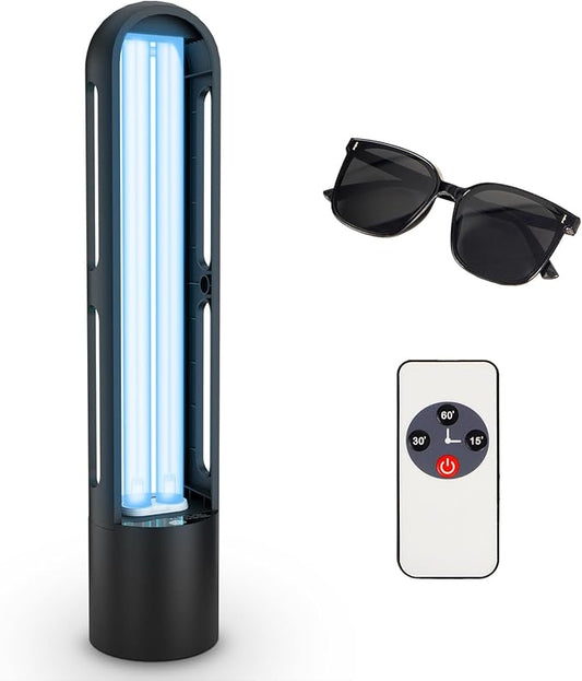 SalonDepot UV Light Sanitizer 38W Dust Mites Remover, Ultraviolet Light with 3 Speed Timer Setting for Bedroom, Kitchen & Office