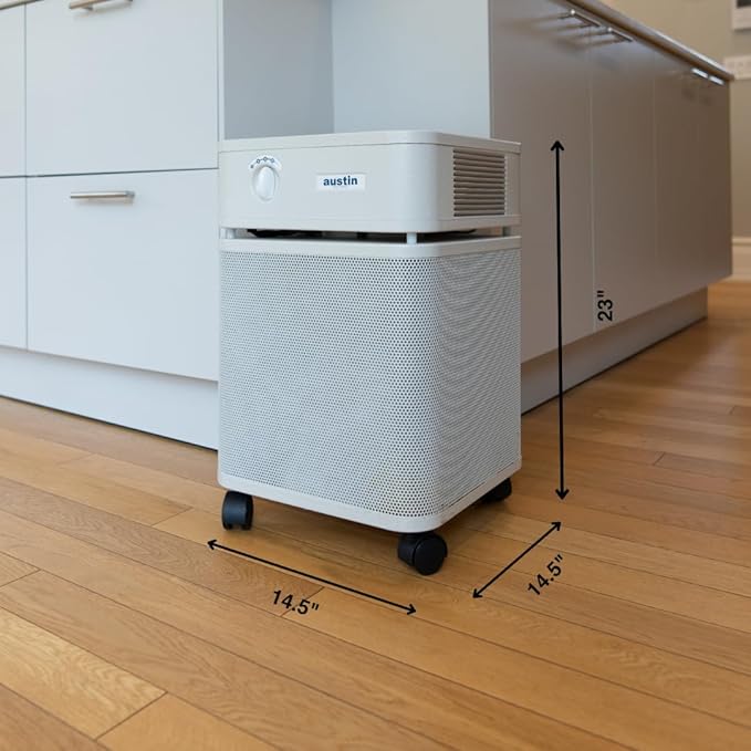 Austin Air HealthMate Standard Air Purifier, White - Advanced 4- Stage Filtration Air Purifiers For Home with Activated Carbon & Zeolite - Ideal as Air Purifiers for Bedroom, Model B400