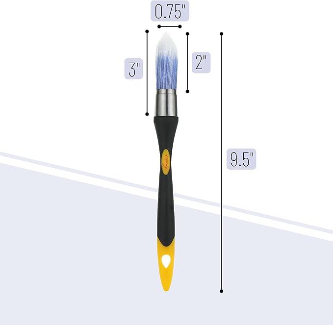 Bates Trim Brush, 0.75 Inch Edge Painting Tool, Trimmer Edger