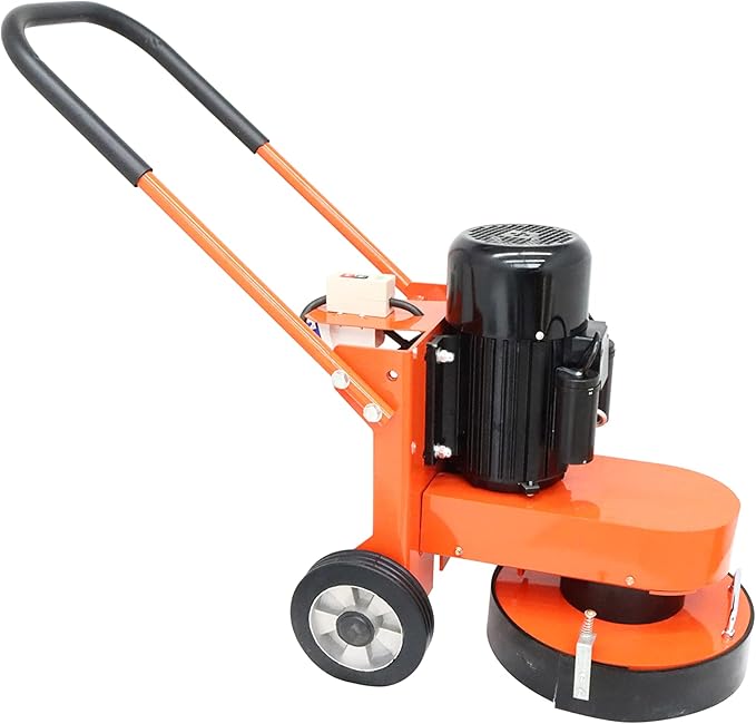 INTSUPERMAI Concrete Floor Polisher Hand-push Cement Ground Grinder Concrete Polishing Machine Floor for Concrete Epoxy Terrazzo Ground Floor Polishing Machine for Restore New and Old Ground 220V