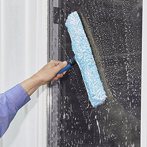 Unger Professional 18” Window Cleaner Scrubber Refill Sleeve, Gently Cleans Glass Surfaces, Washing and Cleaning Supplies with Extra Scrubbing Power, Reusable Sleeve
