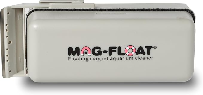 Mag-Float Extra Large Glass Floating Algae Scraper 500 w/Scraper Blade Attachment | Magfloat Magnetic Fish Tank Cleaner | Magnet Scrubber Brush Cleaning Tool for Aquarium