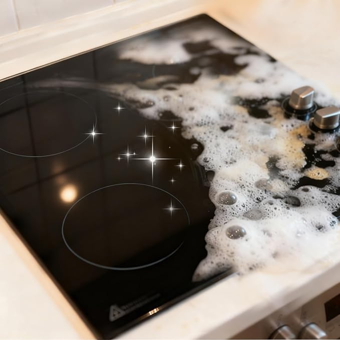 Clean Up Kitchen Oil Stains Spray: Foam Cleaner Spray Cuts Through Baked-On Grease on Ovens Stove Tops Grills - Heavy Duty Kitchen Degreaser & Cleaner for Multi-Surface Cookware & Countertop