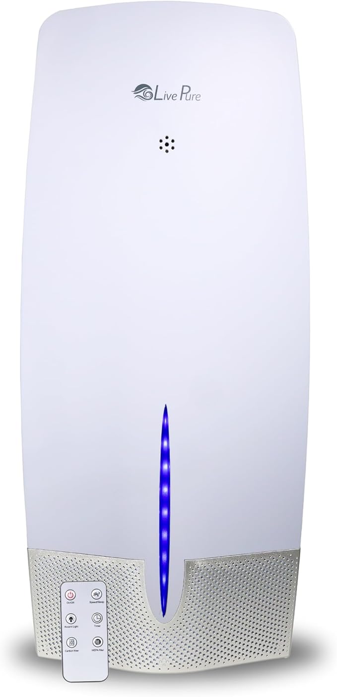 LivePure Air Purifier w/Granular Carbon Insert, LP470THP-WHT, White