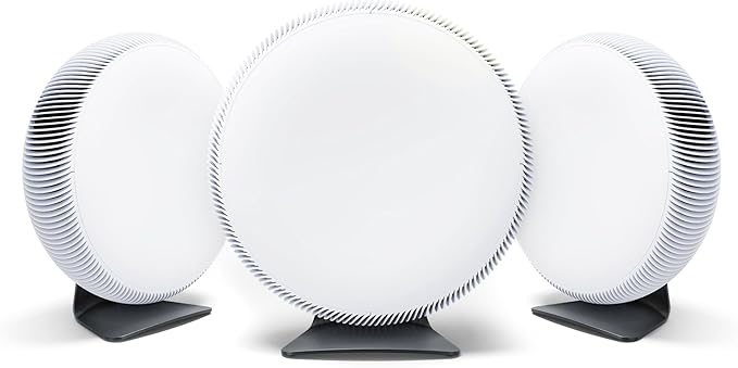 IQAir Atem X - 3Pack - Smart Air Purifier for Large Rooms up to 4950 sq. ft., WiFi App Control, HyperHEPA Filters Viruses, Bacteria, Allergies, Asthma, Mold, Pets, Dust, Odor; Made in Germany