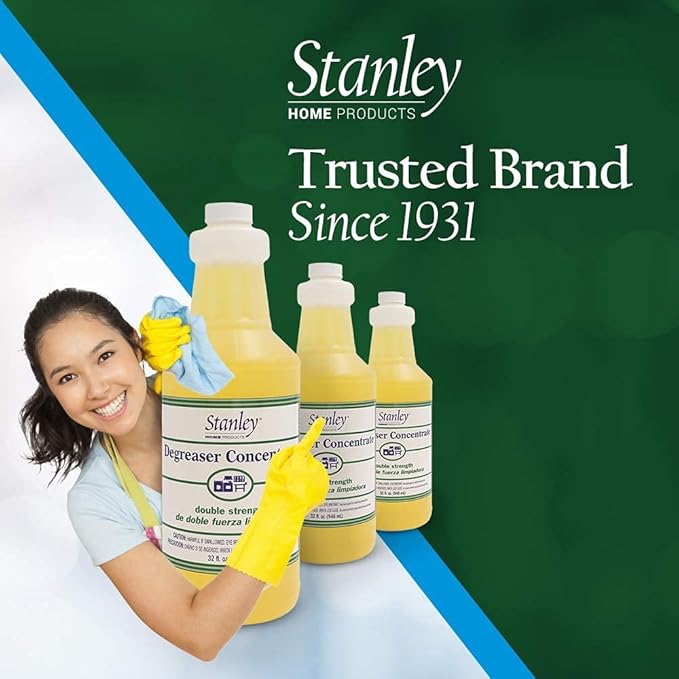 STANLEY HOME PRODUCTS Degreaser Concentrate - Makes 64 Gallons - Removes Stubborn Grease & Grime - Multipurpose Cleaner for Home & Commercial Use (6 Pack)