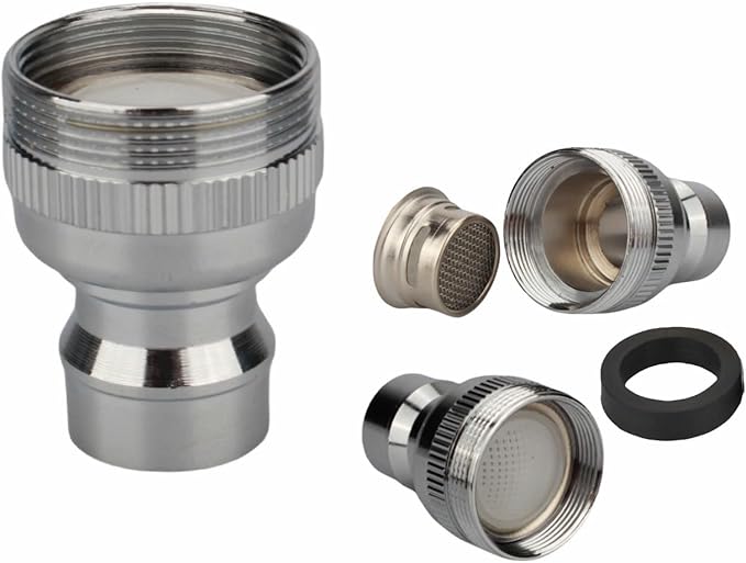 Dishwasher Faucet Adapter (Chrome-brass) fit for Danby, SPT, Homelabs, Costway, Panda, Rovsun Portable Dishwasher to Sink