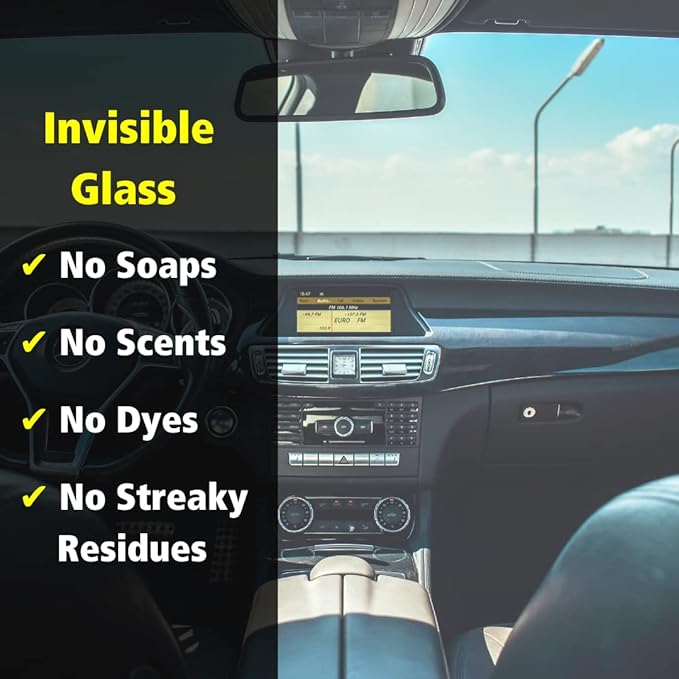 Invisible Glass 92163-3PK Premium Glass Cleaner Spray for Car Windshields and Windows – Automotive and Home Window Cleaner – Streak-Free, Ammonia-Free, Tint-Safe – 16 fl oz (Pack of 3)