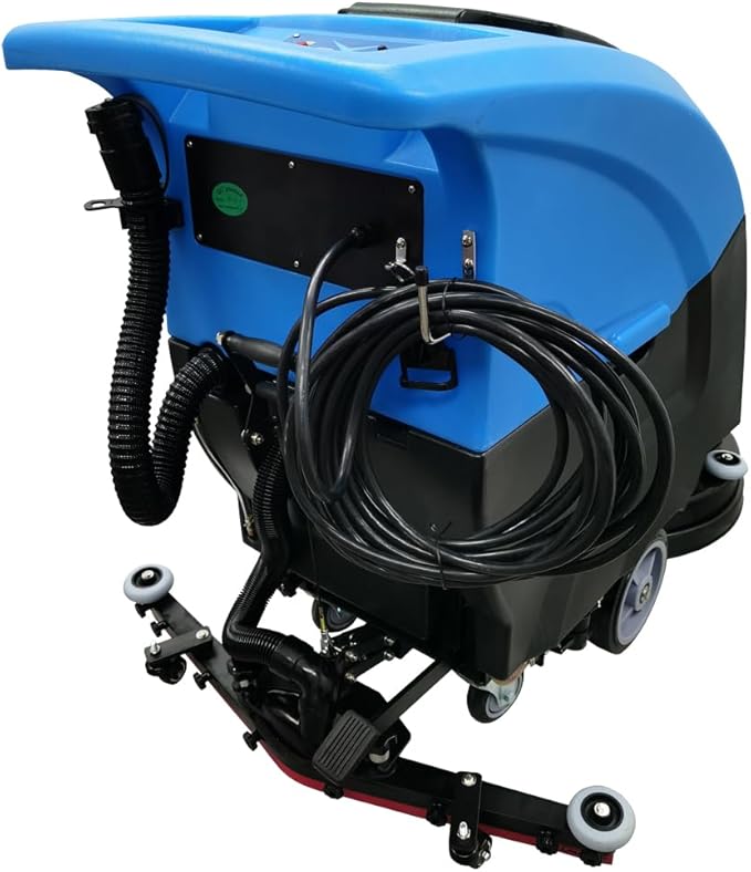 Commercial Auto Floor Scrubber Machine, Brush 20" Cleaning Path, Floor Polishing Machines, 18000sqft/h, Push Scrubber Industrial Mopping Machine 110V