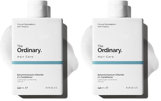 The Ordinary Behentrimonium Chloride 2% Conditioner, Lightweight Fragrance-Free Conditioner for All Hair Types, 8.1 Fl Oz (Pack of 2)