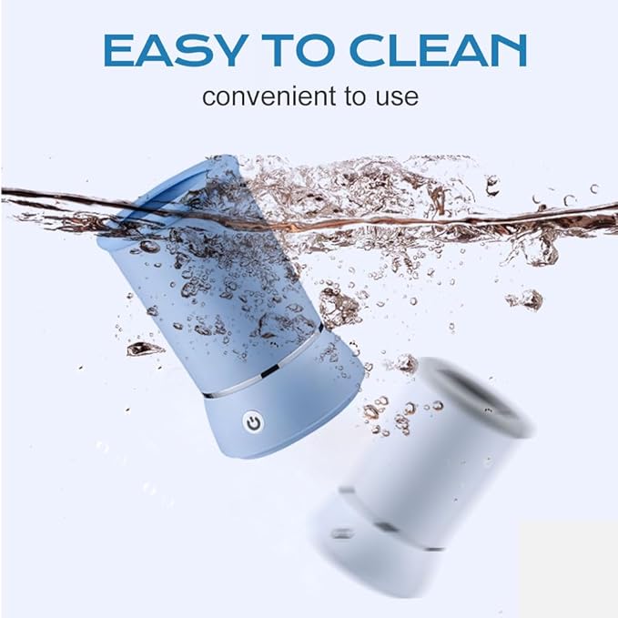 Automatic Dog Paw Cleaner 2025 New Dog Paw Cleaner Cup, Dog Paw Cleaner with USB Rechargeable, Paw Cleaner for Small Medium Large Breed Dogs Cats/Dogs (Two Stalls-Blue A)