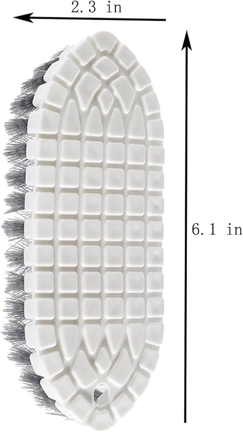 2 Pcs Without Dead Corner Multi Purpose Heavy Duty Scrub Brush, Heavy Duty Hand Held Scrub Stiff Bristle Brush, Multiple Segments are Bendable Fruit Vegetable Brush,Bathtub Tile Brush Bathroom Brush