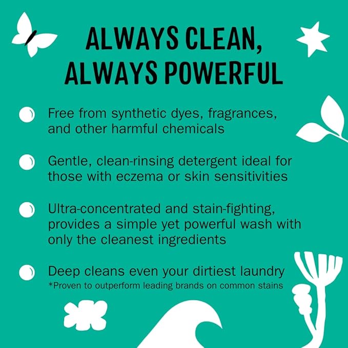 Molly's Suds Original Laundry Detergent Powder | Clean Laundry Detergent Powder for Sensitive Skin | Simple, Effective Ingredients, Stain Fighting | 120 Load (Eucalyptus) (Pack of 2)