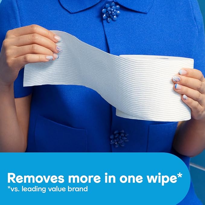 Cottonelle Ultra Clean Toilet Paper with Active CleaningRipples Texture, Strong Bath Tissue, 24 Family Mega Rolls = 132 Regular Rolls (4 Packs of 6)