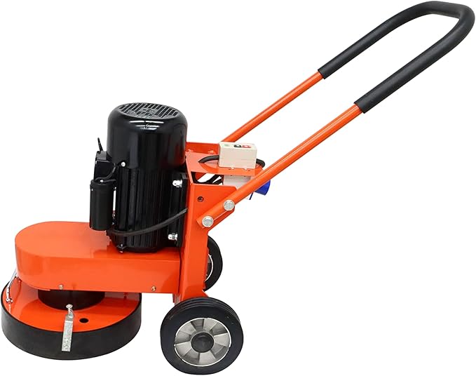 INTSUPERMAI Concrete Floor Polisher Hand-push Cement Ground Grinder Concrete Polishing Machine Floor for Concrete Epoxy Terrazzo Ground Floor Polishing Machine for Restore New and Old Ground 220V