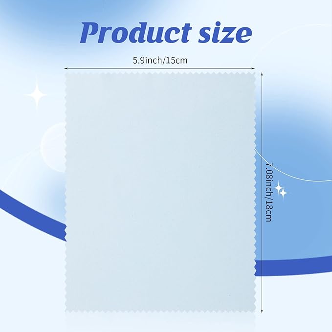 Treela 200 Pcs Microfiber Glasses Cleaning Cloth 6 x 7'' Eyeglasses Cleaner Wipes Lens Screen Cleaning Cloth for Glasses, Cameras Lens, Cell Phone, LCD TV Screens, Laptops, Tablets(Multi Color)